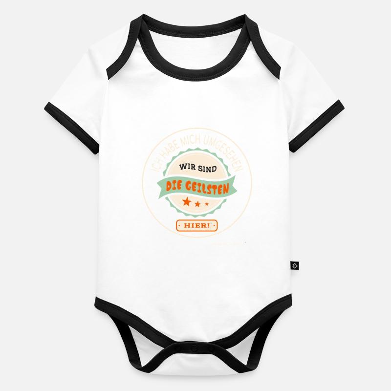 Nous sommes les plus chauds – Retro Team Design Body Bébé bio contrasté manches courtes