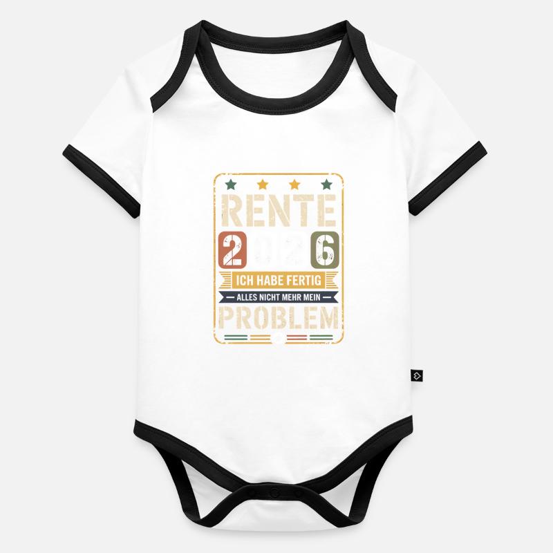 Pension 2026 – I'm done Organic Baby Contrasting Bodysuit