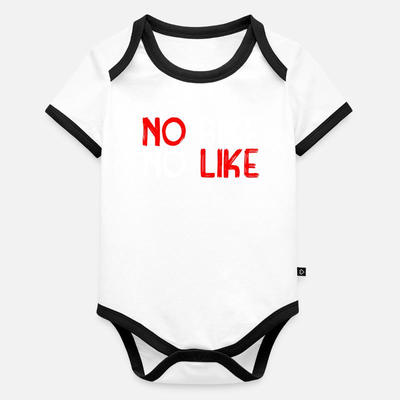 Biking Organic Baby Contrasting Bodysuit