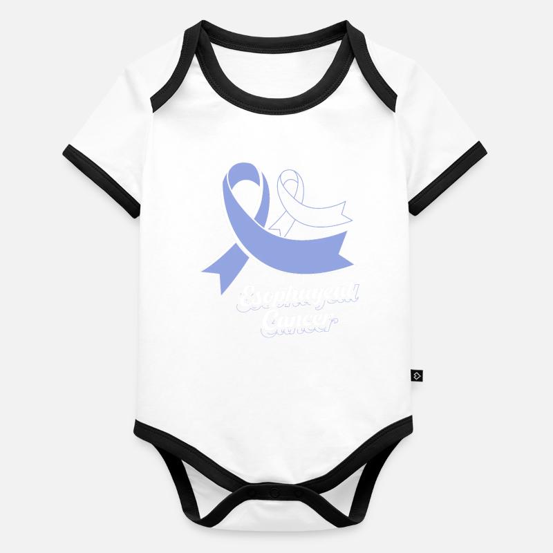 Krebs Speiseröhre Chemo Krebs-Überlebender Baby Bio-Kurzarm-Kontrastbody
