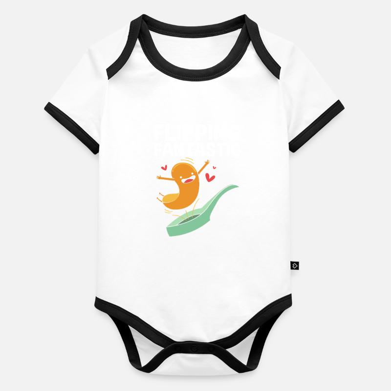 pancake Organic Baby Contrasting Bodysuit