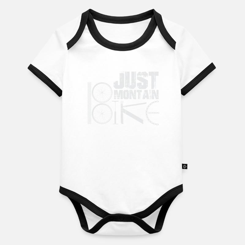 BMX Bicyclette Dire BMX Biker Body Bébé bio contrasté manches courtes
