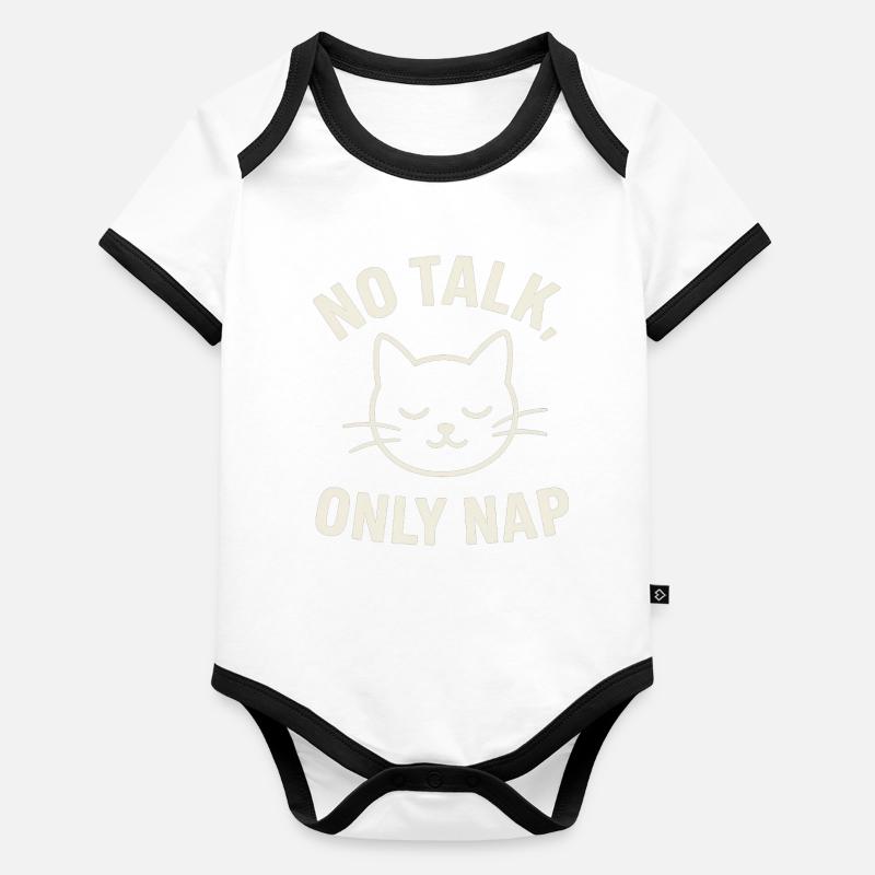 Nap – Katze Baby Bio-Kurzarm-Kontrastbody