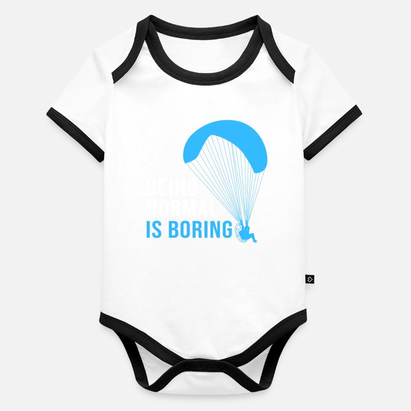 Skydive Paragliding Baby Bio-Kurzarm-Kontrastbody
