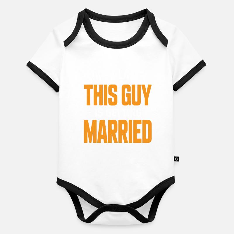 Désolé mesdames, ce gars va se marier Body Bébé bio contrasté manches courtes