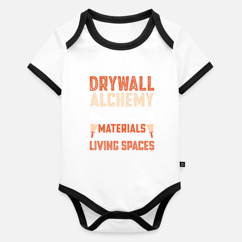 Drywall Drywall Builder Drywall Fitter Organic Baby Contrasting Bodysuit
