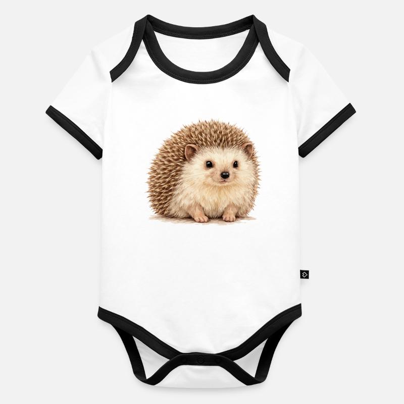 Hérisson câlin héros Body Bébé bio contrasté manches courtes