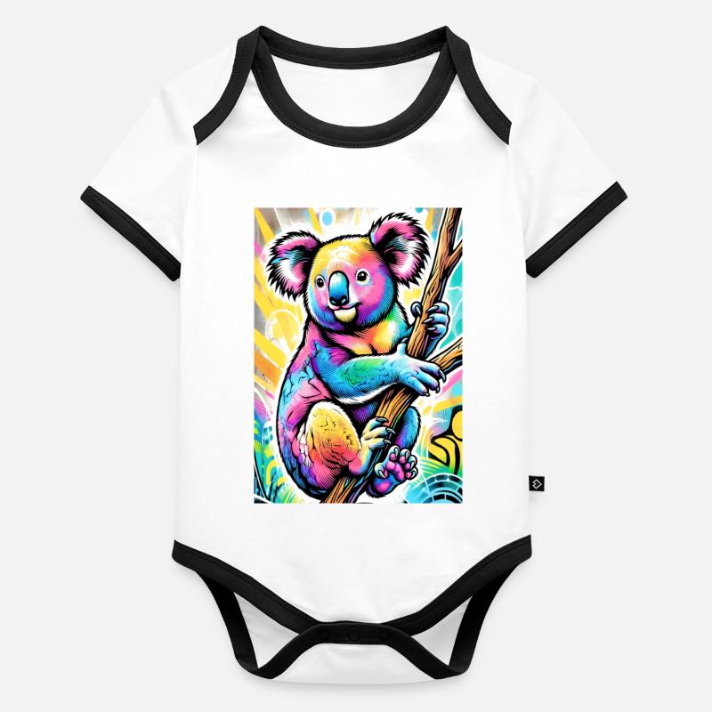 Koala Organic Baby Contrasting Bodysuit