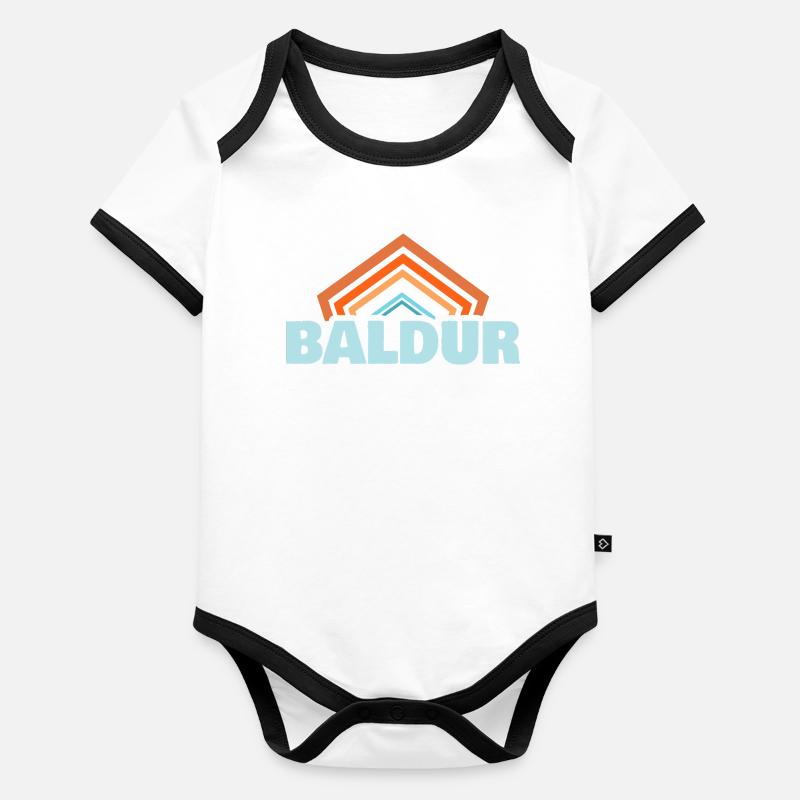 Baldur Body Bébé bio contrasté manches courtes