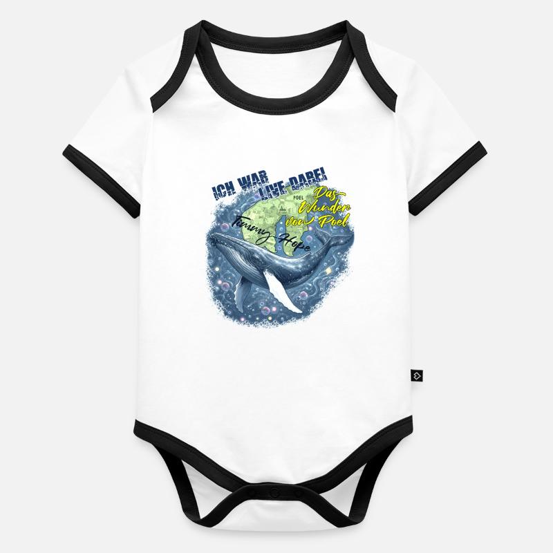 Buckelwal Timmy - Hope : Das Wunder von Poel Baby Bio-Kurzarm-Kontrastbody