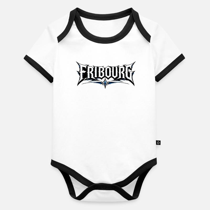 Conception de Fribourg Body Bébé bio contrasté manches courtes