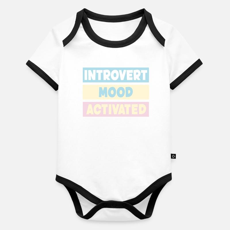 Introvert Organic Baby Contrasting Bodysuit