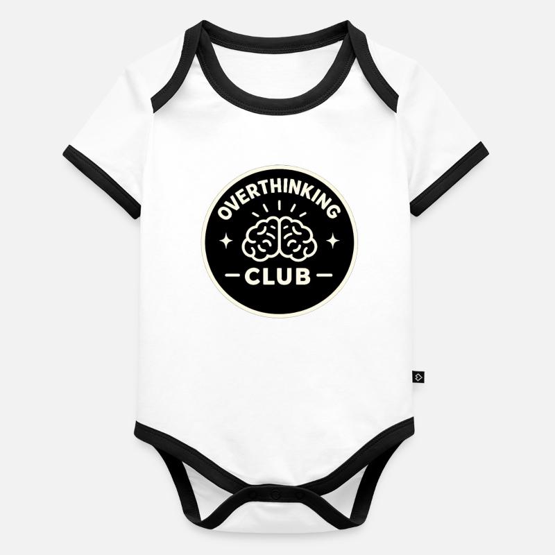 Club de réflexion excessive Body Bébé bio contrasté manches courtes