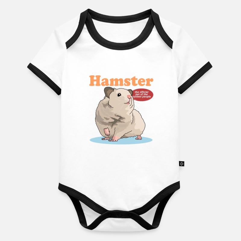 Hamster Dwarf Hamster Golden Hamster Gift Organic Baby Contrasting Bodysuit