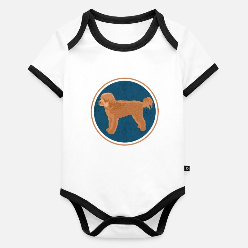 Cavapoo Dog | Cavoodle Dog Owner Gift Organic Baby Contrasting Bodysuit