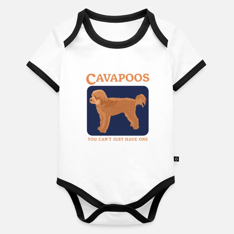 Cavapoo Dogs Cavoodle Dog Owner Gift Organic Baby Contrasting Bodysuit