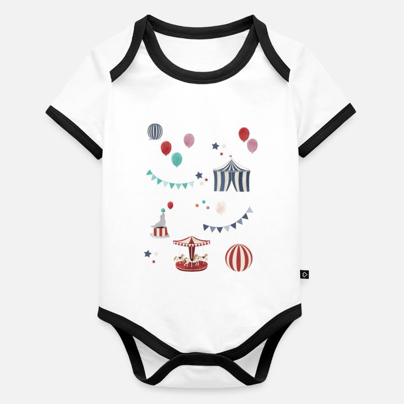 Tivoli Baby Bio-Kurzarm-Kontrastbody