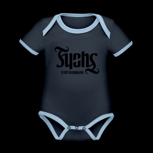 Ambigramm Fuchs 01 Pit Hammann - Baby Bio-Kurzarm-Kontrastbody