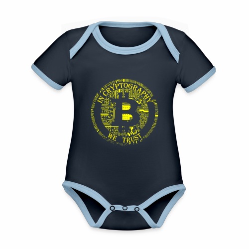 In cryptography we trust 2 - Organic Baby Contrasting Bodysuit
