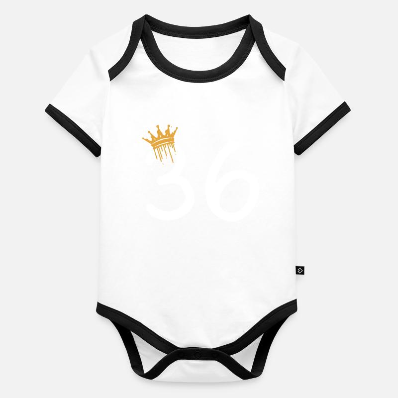 36 Body Bébé bio contrasté manches courtes