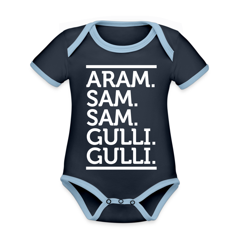 Aramsamsam Aram Gulli Gulli - Baby Bio-Kurzarm-Kontrastbody