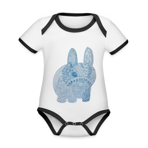 rabbit - Organic Baby Contrasting Bodysuit