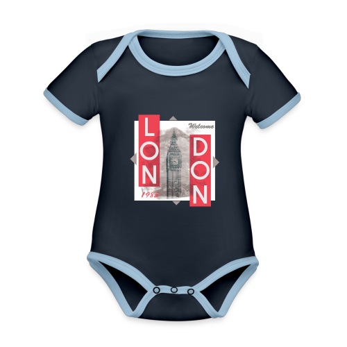 Welcome London - Organic Baby Contrasting Bodysuit