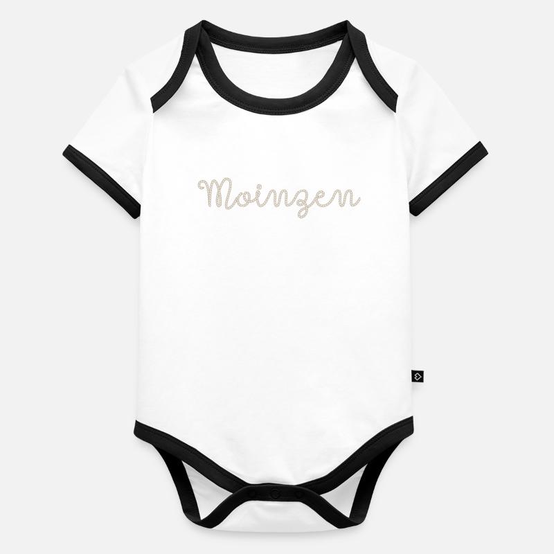 Moinzen - Body Bébé bio contrasté manches courtes - 
