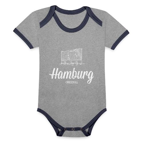 Hamburg Original Elbphilharmonie - Baby Bio-Kurzarm-Kontrastbody
