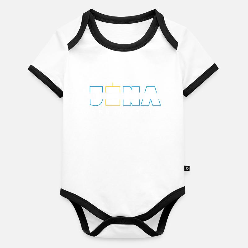 Style urbain d’Iéna Body Bébé bio contrasté manches courtes