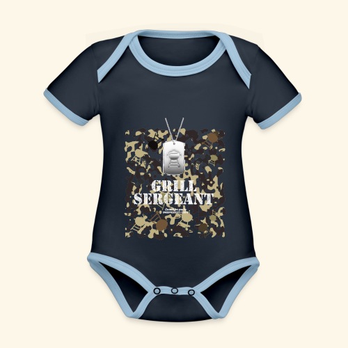 Grill T-Shirt Grill Sergeant - Baby Bio-Kurzarm-Kontrastbody
