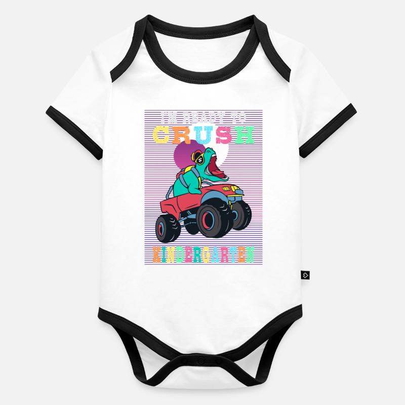 Ready for kindergarten Organic Baby Contrasting Bodysuit