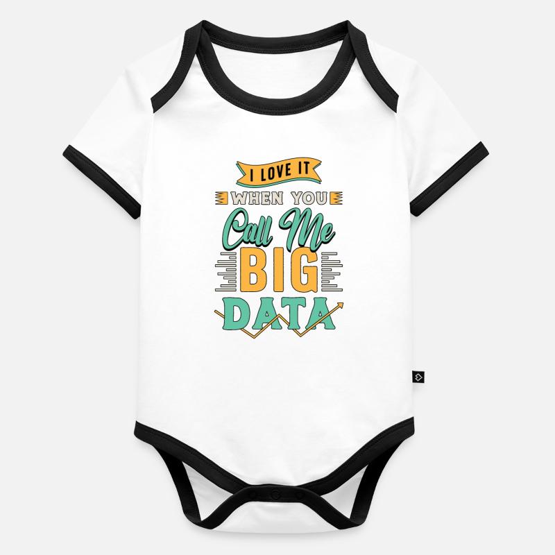 Exploration de données J’adore quand vous m’appelez programmeur Body Bébé bio contrasté manches courtes