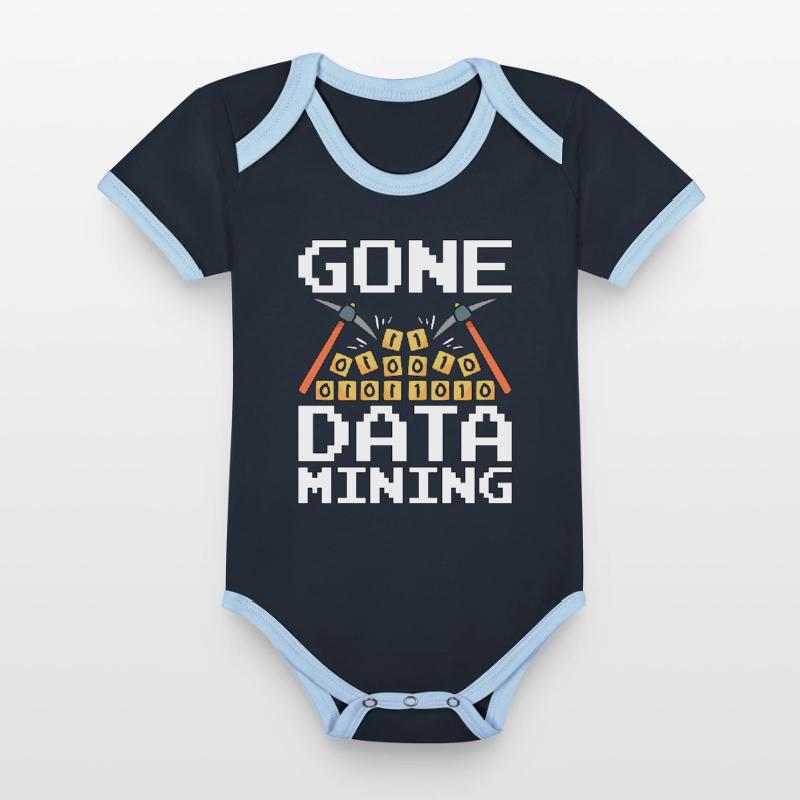 Data Mining Gone Data Mining Computer Engineering Baby Bio-Kurzarm-Kontrastbody