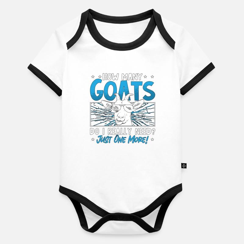 Élevage de moutons et de chèvres Combien de chèvres élèvent Body Bébé bio contrasté manches courtes