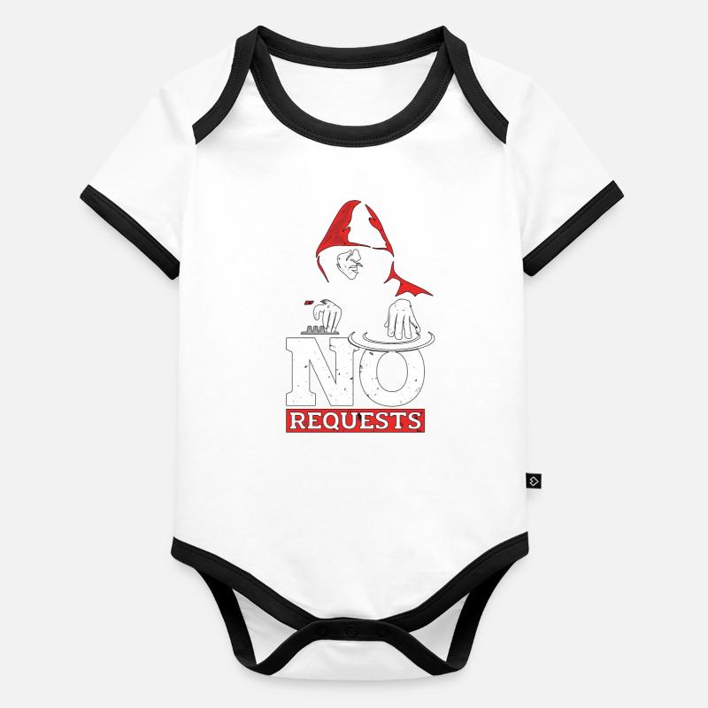 Disc Jockey Pas de demande Discothèque Disc Jockeys Body Bébé bio contrasté manches courtes