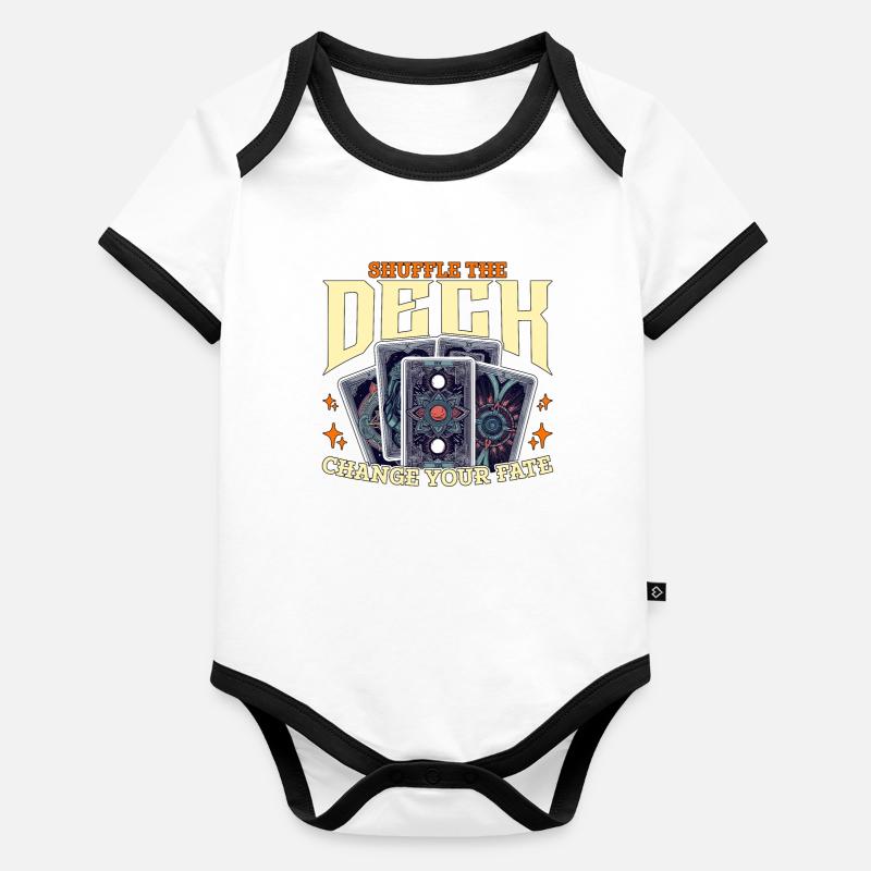 Tarot Reading Shuffle The Deck Psychic Tarot Card Organic Baby Contrasting Bodysuit