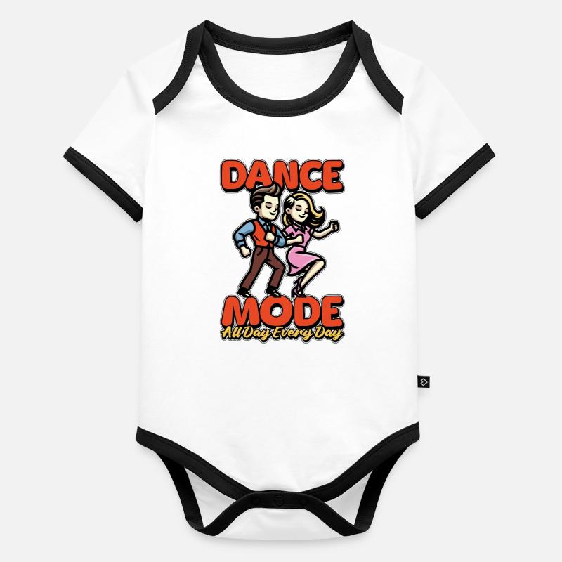 Dance Teacher Dance Mode All Day Dance Instructor Organic Baby Contrasting Bodysuit