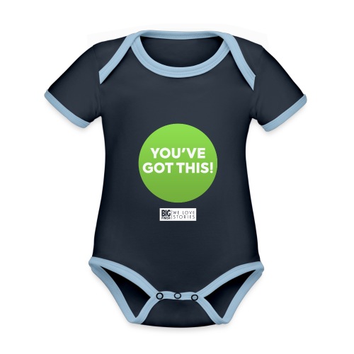 You've Got This! with BF Logo - Organic Baby Contrasting Bodysuit