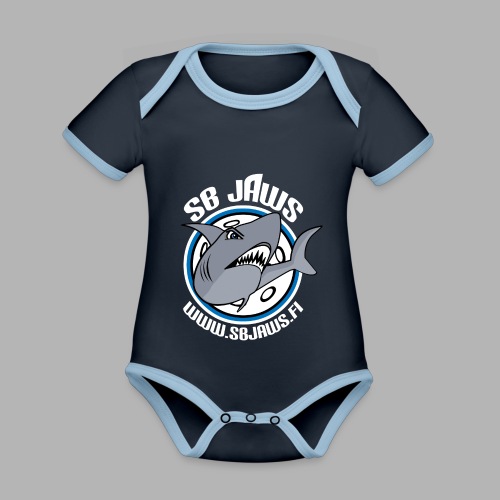 SB JAWS - Vauvan kontrastivärinen, lyhythihainen luomu-body