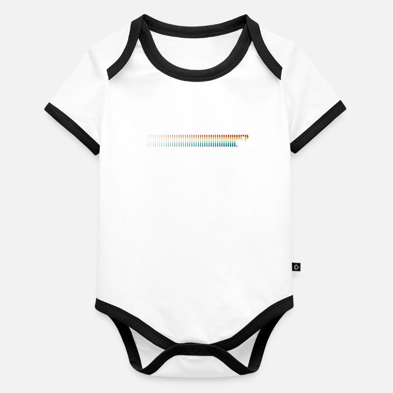 Striped Horizon Silhouette Organic Baby Contrasting Bodysuit