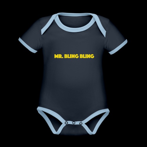 bling bling - Baby Bio-Kurzarm-Kontrastbody