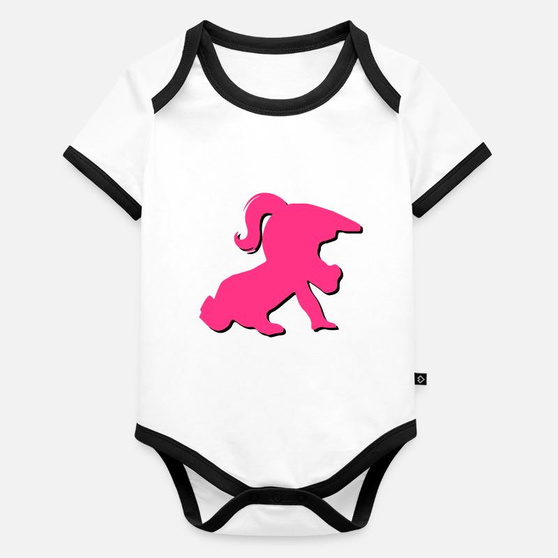 Baby MX Mädchen - Baby Bio-Kurzarm-Kontrastbody - undefined