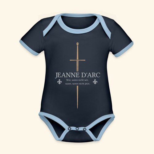 Jeanne d arc - Baby Bio-Kurzarm-Kontrastbody