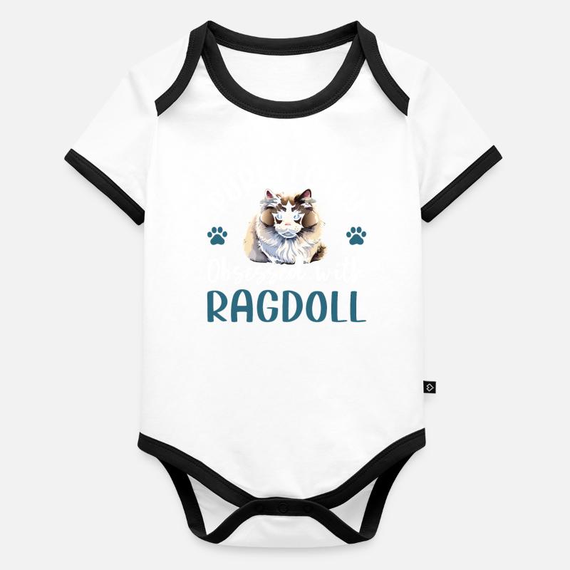 Obsédé par Ragdoll Body Bébé bio contrasté manches courtes