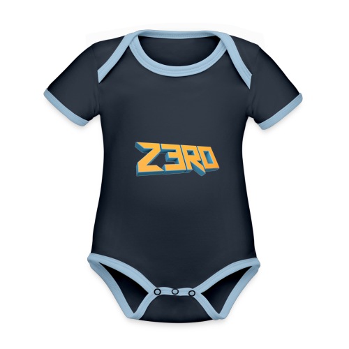 The Z3R0 Shirt - Organic Baby Contrasting Bodysuit