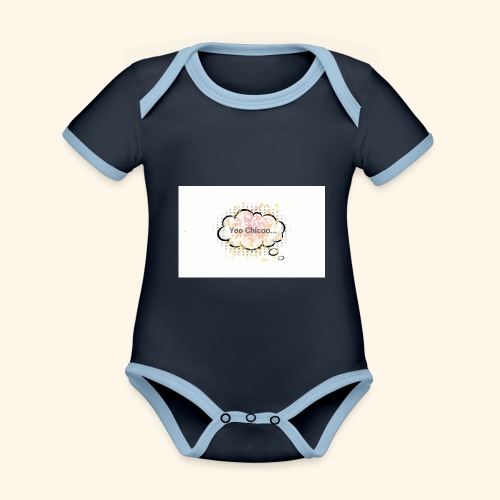 Yoo Chicoo... logo - Organic Baby Contrasting Bodysuit