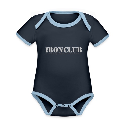 IRONCLUB - a way of life for everyone - Økologisk kortermet kontrast-babybody