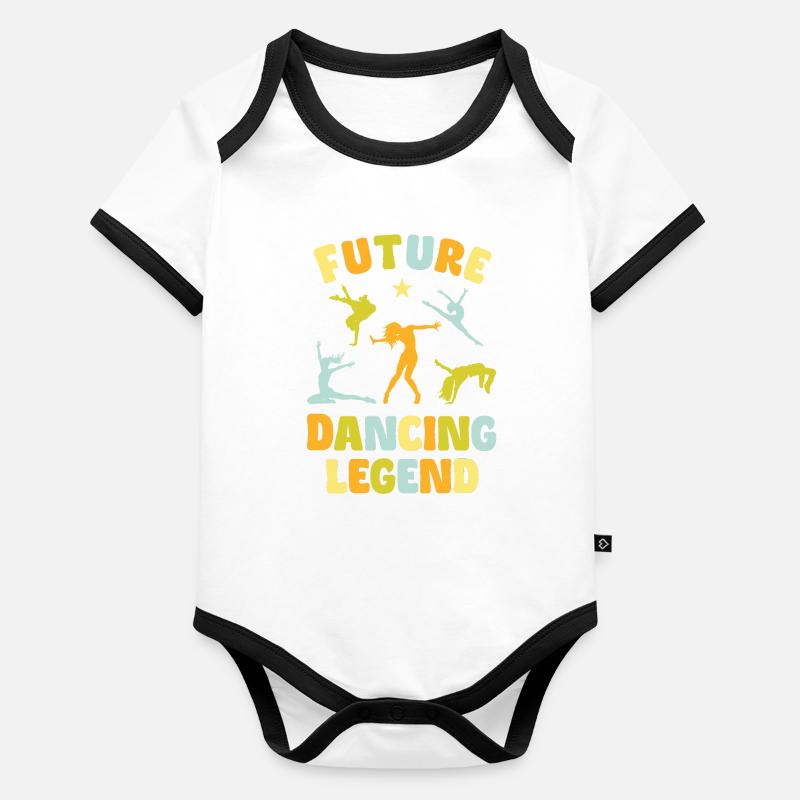 Future Dancing Legend Body Bébé bio contrasté manches courtes