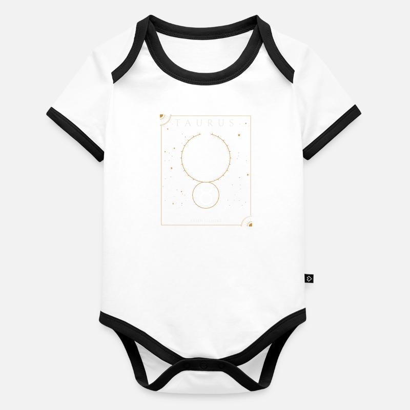 Zodiac Taurus Organic Baby Contrasting Bodysuit